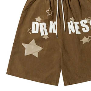 Fabricante de pantalones cortos diseña pantalones cortos de baloncesto para hombre con logotipo personalizado impreso en relieve, pantalones cortos deportivos vintage con bolsillo para exteriores. - Product Image 2