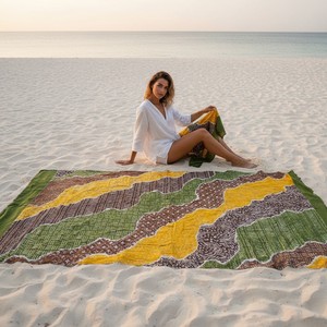 Batik Design Beach <b>Sarong</b> Women Fashionable Beachwear Wrap Skirt Oversized Pareo Summer Collection Stylish Swim Cover Up Holiday - Product Image 6
