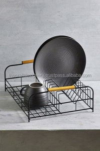 Elegante escurridor de metal para la organización del fregadero de la cocina y el secado de platos con un fuerte diseño duradero resistente al óxido - Product Image 6