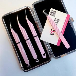 Pince à épiler pour cils GETUP BROSONS IMPEX 10 mm en acier inoxydable anti-magnétique avec pointe lisse et prise parfaite pour les extensions de cils - Product Image 4