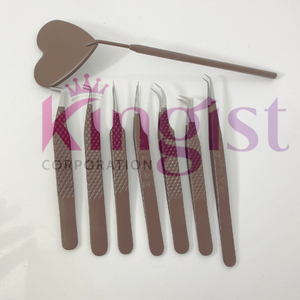 Nuevo Juego de Pinzas para Extensión de Pestañas de Acero Inoxidable con Punta Afilada, Diseño Duradero, Opción de Logotipo Personalizado OEM - Product Image 5