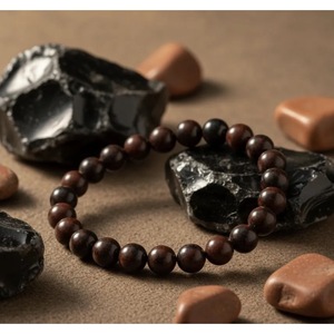 Wholesale Handcrafted Mahogany Obsidian Strength <b>Bracelet</b> Natural Crystal Beaded Fashion Accessory for <b>Healing</b> - Product Image 3