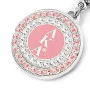   Bracelet à breloques rond rose pour femmes, pendentif rond de couleur rose élégant, bijoux à la mode, accessoire de poignet élégant, Premium - Product Image 6