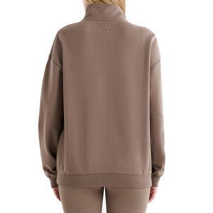 Sudadera Unisex de Felpa con Media Cremallera, Mezcla de Algodón Orgánico Cepillado Suave, Ajuste Relajado Cooper, Servicio OEM Premium - Product Image 2