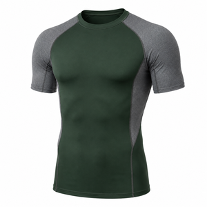 Chemise de compression anti-bactérienne à séchage rapide pour hommes, en spandex UPF50, pour le surf et la plongée, OEM sans couture - Product Image 6