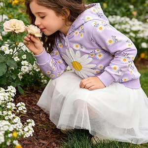 Sudadera con capucha y cremallera para bebés, chaqueta de forro polar para niños pequeños, abrigo de invierno con botones, ropa exterior de algodón. - Product Image 4