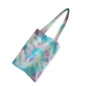 Custom 100% Organic Tie DyeCotton Canvas Tote <b>Bags</b> With Long Handle Supermarket Promotion Use Handled Custom Size - Product Image 4
