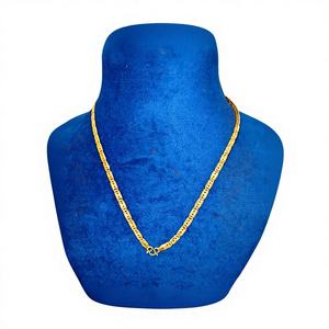 Collier chaîne de créateur en or jaune 22 carats |   Chaîne en or massif certifiée pour hommes et femmes |   Bijoux en gros - Product Image 1