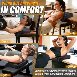 Nueva llegada: Banco ajustable para ejercicios de cadera con almohadillas, banco de entrenamiento portátil con asa para ejercicios abdominales - Product Image 5