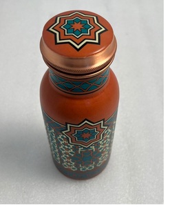 Handmade <b>Copper</b> <b>Bottle</b> With Leakproof Cap For Traditional Wellness <b>Drinking</b> And Modern Kitchen Accessories - Product Image 2