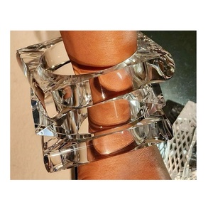 Pulseras de Resina Epoxi Gruesas, Brazalete Acrílico Unisex, Diseño Cuadrado Personalizado de Alta Calidad, Estilo Vintage, Sin Níquel ni Plomo, para Fiestas - Product Image 3