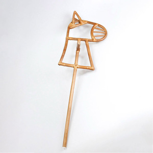 Natural Wooden Rattan <b>Hobby</b> <b>Horse</b> Stick Stable Wood Easy Ride <b>Jumping</b> <b>Horses</b> With Classic Design - Product Image 1
