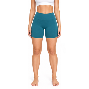 Shorts Deportivos de Cintura Alta para Mujer, Elásticos, para Gimnasio, Yoga, Ciclismo, Ropa Deportiva, Servicio de Diseño de Fábrica OEM al por Mayor - Product Image 1