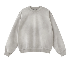 Fabricante de Sudaderas Personalizadas con Cuello Redondo, Sudadera de Invierno para Hombre, Forro Tejido, 100% Algodón, Lavado Ácido, Venta al Por Mayor - Product Image 4