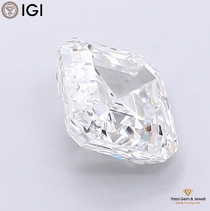 เพชรทรงแอสเชอร์เจียระไน 2.00 กะรัต สี E ความสะอาด VVS1 พร้อมใบรับรอง IGI เพชร CVD ที่เพาะเลี้ยงในห้องปฏิบัติการ สำหรับใช้เป็นจุดศูนย์กลางแหวน - Product Image 5