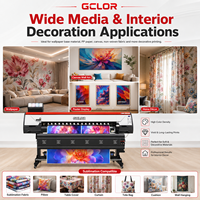 Impresora de Formato Ancho GCLOR de 1.8m con 2/4 Cabezales de Impresión Epson I3200 para Impresión de Pancartas de Vinilo