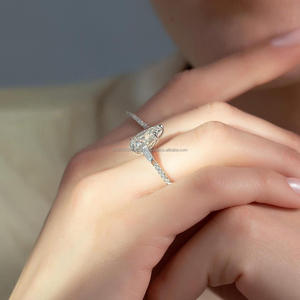 IGI/GIA Lab Grown Cut Diamond Vintage 14k jaune mariage/bague de fiançailles unisexe or blanc fin pour anniversaire fête-digne - Product Image 4