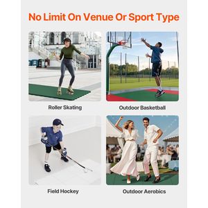 Piastrelle per Pavimento Hockey Dryland, Tappetino Versatile 12 X 12, Superficie di Allenamento a Incastro, 15 Pezzi, Piastrelle per Danza e Allenamento Sportivo - Product Image 4