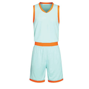 ชุดบาสเก็ตบอลทำจากโพลีเอสเตอร์ 100% ออกแบบโลโก้ได้ตามต้องการ ชุดบาสเก็ตบอลชายสำหรับขายออนไลน์ - Product Image 1