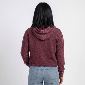 <b>Womens</b> Acid Wash <b>Hoodie</b> Oversized Casual Pullover Made From <b>Soft</b> Premium Cotton Blend Fabric For Everyday Streetwear Fashion - Product Image 2