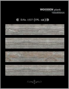 Baldosas de Porcelana con Acabado de Madera de 150x900 mm, Baldosas de Madera Rústica Marrón, Antideslizantes, Mate, para Sala de Estar y Dormitorio - Product Image 6