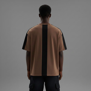 Hot Selling Customizable Eco-Friendly Breathable Streetwear Loose Fit Drop Shoulder 100% Cotton 210g Heavyweight Men's T-Shirt - Product Image 3