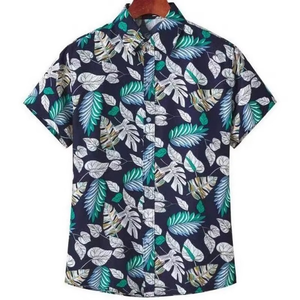 เสื้อเชิ้ตชายลำลองแขนสั้นลายดอกไม้พิมพ์ลายหลากหลายแบบ แห้งเร็ว แฟชั่นทันสมัย สินค้าพร้อมส่ง - Product Image 2