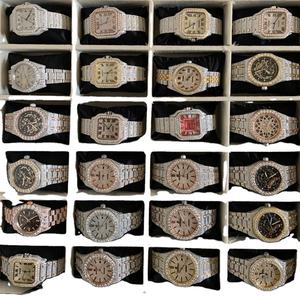 हाई-एंड लक्जरी सफेद सोना VVVs मोसानाइट ने पुरुषों के वॉच सैफायर क्रिस्टल वाटरप्रूफ स्टेनलेस हिज कलाई यांत्रिक घड़ी - Product Image 1