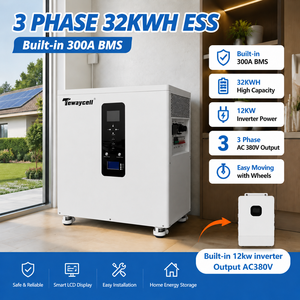 Système solaire autonome unique 51,2 V LiFePO4 tout-en-un avec onduleur triphasé et batterie empilable - Product Image 1