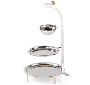 Premium Quality Silver Chocolate Cake Tray With <b>Stand</b> Latest Design Dessert Tray <b>Tea</b> and Coffee Serving Cake <b>Stand</b> Server - Product Image 6