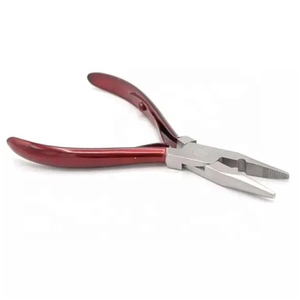 Pinzas Profesionales de Alta Calidad para Extensiones de Cabello, de Acero Inoxidable Quirúrgico Plateado, Personalizables, para Uso Comercial - Product Image 4