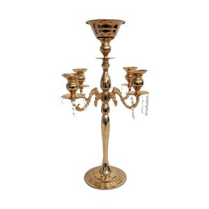Candélabre en métal argenté de qualité supérieure, porte-bougie, support à bougie, disponible pour les tables de mariage, disponible au meilleur prix - Product Image 4