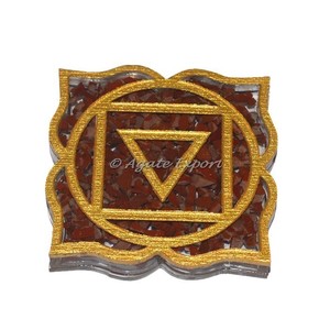 Best Price Handcrafted Printed Chakra <b>Coaster</b>/<b>agate</b> Slices - Product Image 3