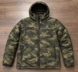 Men's Woodland Camouflage Hooded Puffer <b>Jacket</b> <b>Waterproof</b> Windproof Thermal Insulated <b>Winter</b> Outdoor Hiking Hunting Full Zip - Product Image 6