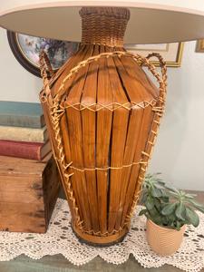 Vietnam Vintage Hand Woven Japanese <b>Bamboo</b> Cormorant Large Rattan <b>Table</b> <b>Lamp</b> Farmhouse Decor Supplier Manufacturer - Product Image 3