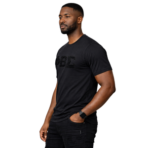 Camiseta de Chenilla Negra Sólida Phi Beta Sigma para Hombre, Tela Premium, Ajuste Cómodo, Ropa de Fraternidad Griega, Uso Casual - Product Image 3