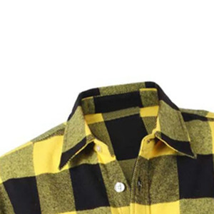 Mens Button Down Check Shirt Modern Slim Fit Checkered Casual Shirt Premium Fabric Factory Direct Wholesale Export - Product Image 4
