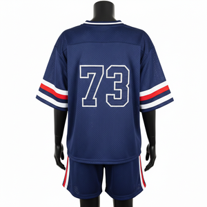 Ensemble short en jersey respirant pour femme, tissu sport léger GSM, panneau contrastant, logo personnalisé, ensembles pour femme, 100% coton - Product Image 2