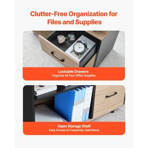 Escritorio Ejecutivo Moderno en Forma de L Reversible, Mesa de Oficina Grande de Madera Resistente con Cajones y Gabinete de Almacenamiento, Capacidad de Carga de 350 Libras - Product Image 4