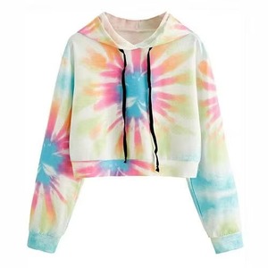 Sudadera Corta con Capucha de Punto Sólido para Mujer, de Alta Calidad, Secado Rápido y Transpirable - Product Image 1