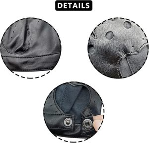 Half Finger Leather fashion <b>Gloves</b> Heart Cutout Fingerless <b>Gloves</b> - Product Image 2