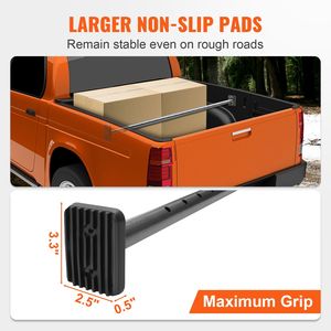 KFFKFF Stabilizzatore Robusto in Acciaio per Carico, Barra Regolabile per Cassone del Camion da 40' a 73', Limite di Carico 220 Libbre, Accessorio per Controllo Carico - Product Image 6