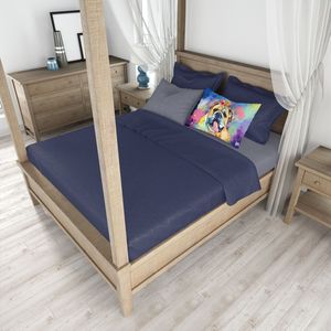 Funda De Almohada estándar de Bulldog Inglés Hippie Dawg, ligera, supersuave, fácil de cuidar, ilustraciones decorativas para fundas de cojines - Product Image 4