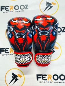 Guantes de Sparring Profesionales de MMA Sublimados y Estampados al por Mayor con Logotipo Personalizado, Correa de Muñeca Ajustable de Cuero Genuino - Product Image 1