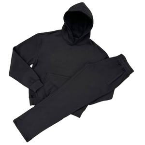 Survêtement pour hommes personnalisé 2 pièces en coton lourd ensembles pantalons de survêtement et sweat à capuche shoodie pantalons de survêtement ensembles de jogger - Product Image 1