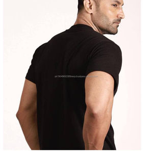 Tout nouveau t-shirt en coton 100% personnalisé en gros, respirant, à motifs, ajusté, jersey décontracté, design à col rond - Product Image 3