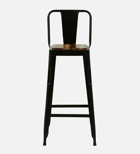 Black PU Leather <b>Bar</b> <b>Stool</b> Modern Industrial Design Counter <b>Height</b> Kitchen Furniture <b>Adjustable</b> Powder Coated Steel Frame - Product Image 2