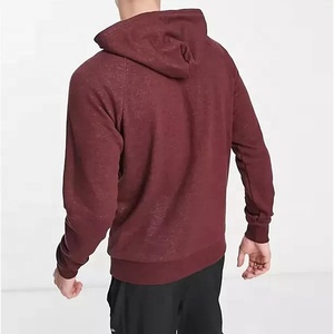 เสื้อฮู้ดดี้ผู้ชายทรงโอเวอร์ไซส์แฟชั่นใหม่ OEM พร้อมซิป 12 จุด แบบสวมหัวครึ่งซิป - Product Image 4