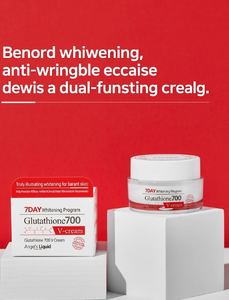 กลูต้าไธโอน 700V ชุดผลิตภัณฑ์บำรุงผิวขาวกระจ่างใส 7 วัน โปรแกรมปรับผิวกระจ่างใส เอสเซนส์ แอมพูล ครีม ลดเลือนจุดด่างดำ ปรับสีผิวให้สม่ำเสมอ - Product Image 4