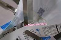 Machine de fabrication de sachets alimentaires en plastique à soufflet central flexible MJ-350, taille et forme de sachet personnalisées, entraînement servo haute performance